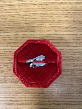 Sterling Silver Ring with Hand Detail - Silver